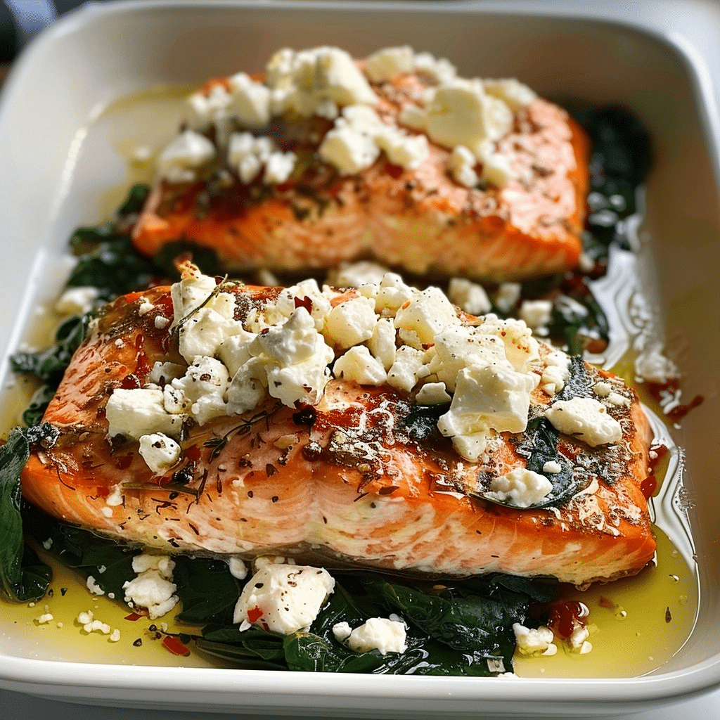 Mediterranean Baked Salmon with Feta and Spinach 5 image 1784147145330