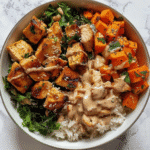 Healthy Chicken and Sweet Potato Rice Bowl Recipe