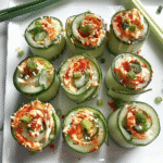 Healthy Buffalo Chicken Cucumber Rolls Recipe