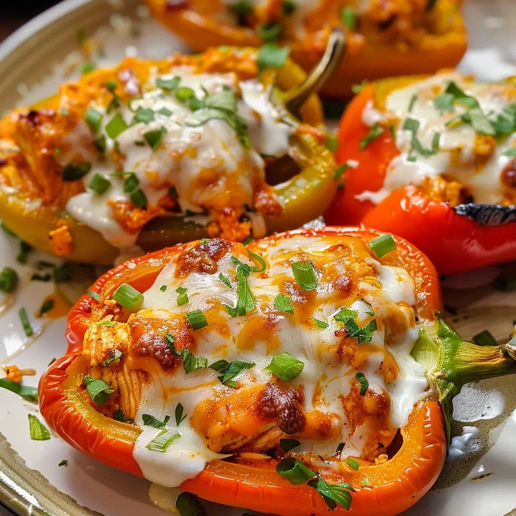 Buffalo Chicken Stuffed Peppers Recipe