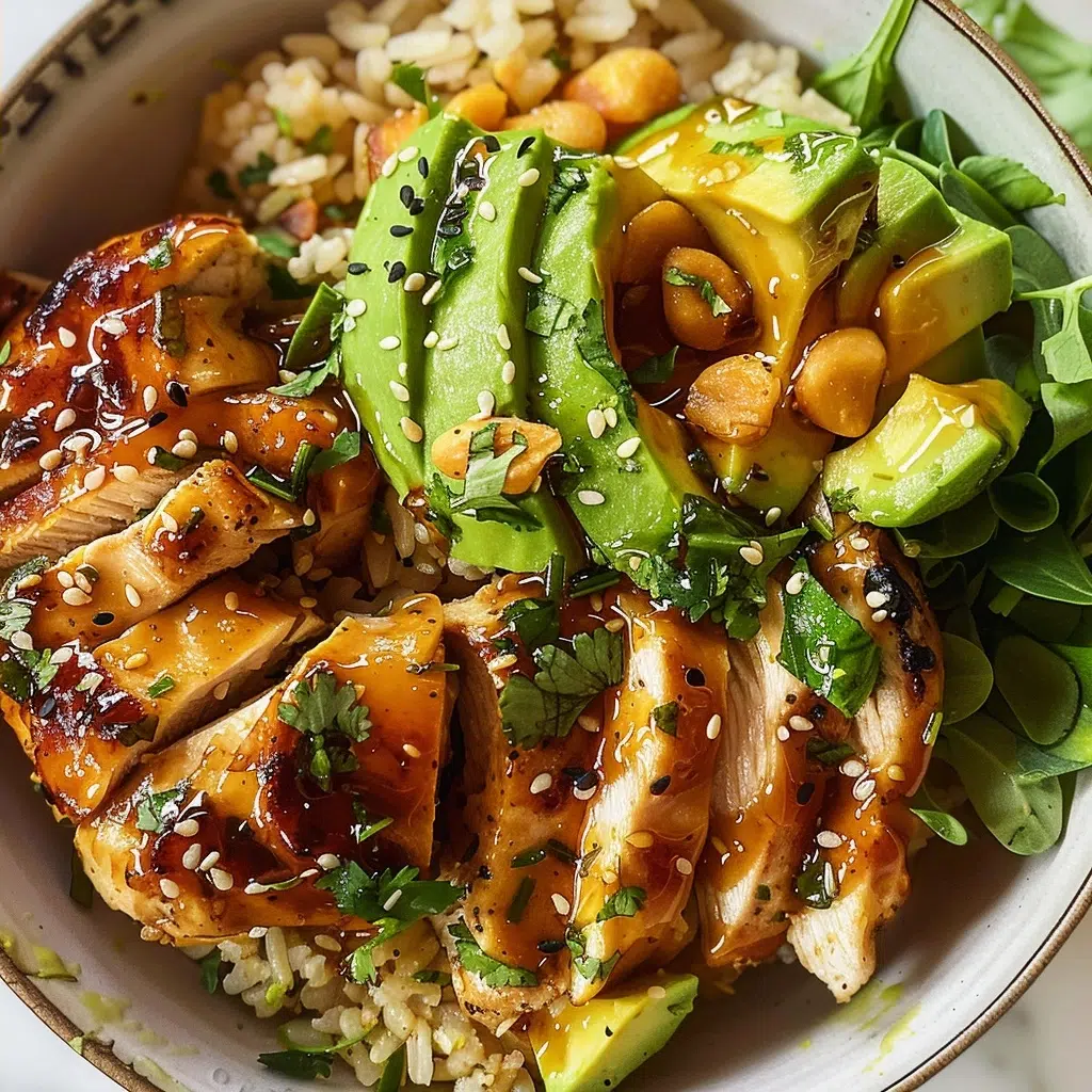 Honey Lime Chicken and Avocado Rice Bowl Recipe