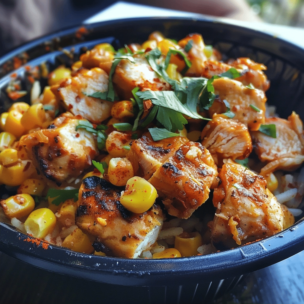 Home Page 33 Street Corn Chicken Bowl Recipe