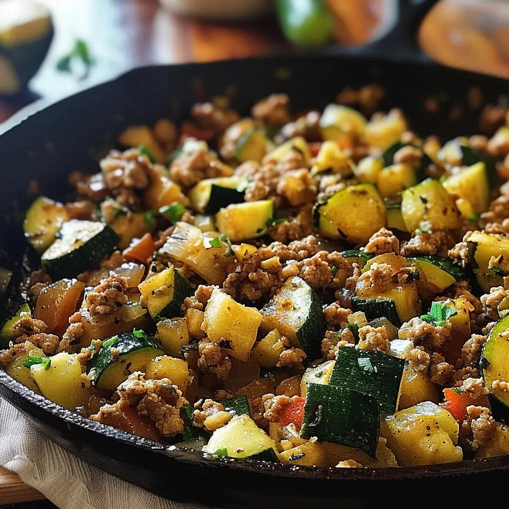 Home Page 39 Ground Turkey Zucchini Skillet: Savory One-Pan Meal