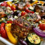 Sheet Pan Greek Chicken and Veggies