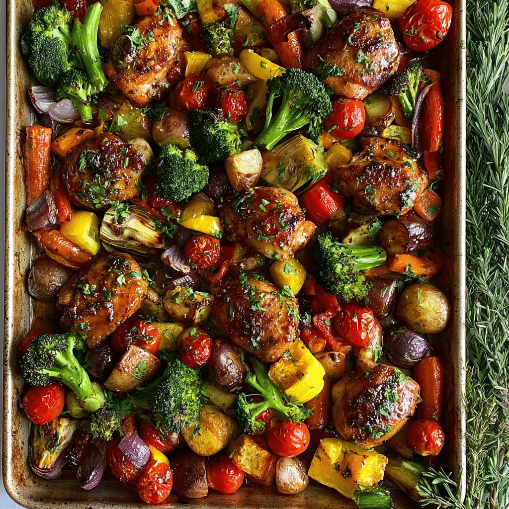 Sheet Pan Balsamic Glazed Chicken and Veggies 5 Sheet Pan Balsamic Glazed Chicken and Veggies