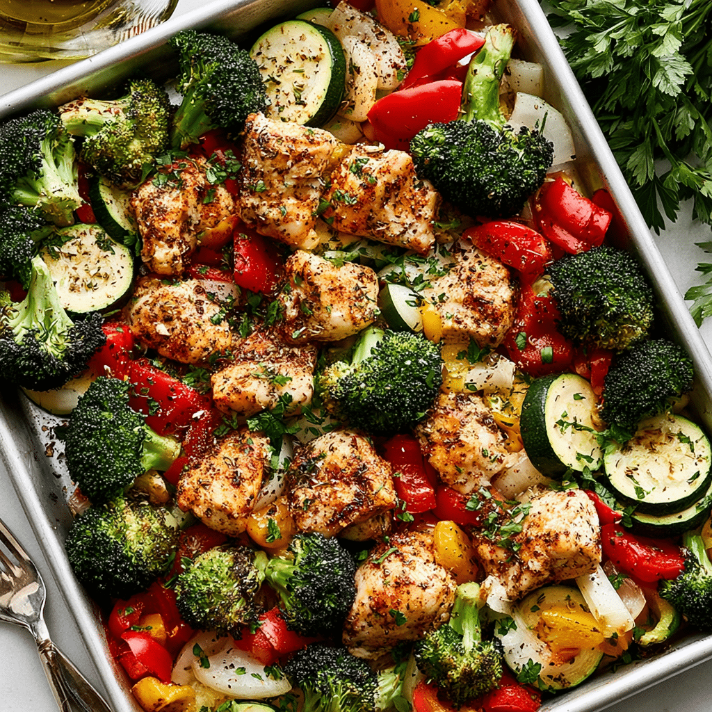 Italian Sheet Pan Chicken Breast