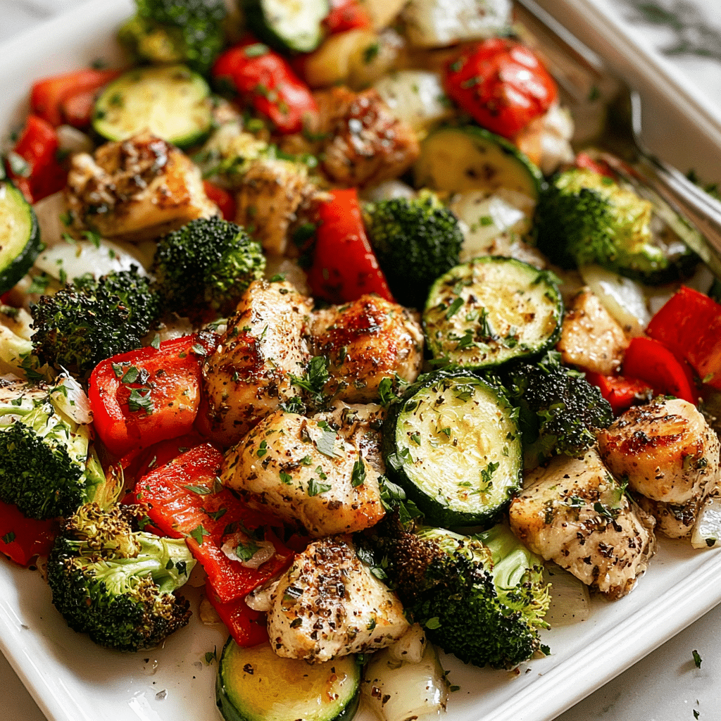 Italian Sheet Pan Chicken Breast
