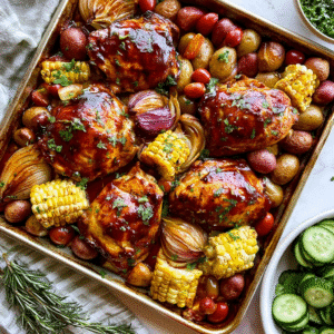 BBQ Chicken Sheet Pan Dinner 9 BBQ Chicken Sheet Pan