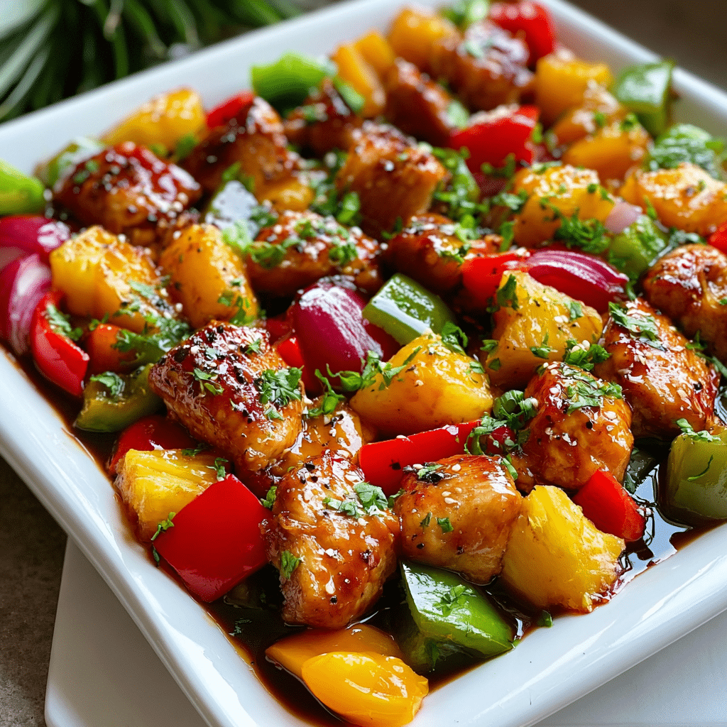 Sheet Pan Teriyaki Chicken and Pineapple 5 Sheet Pan Teriyaki Chicken and Pineapple