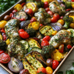 Sheet Pan Pesto Chicken and Veggies 6 Sheet Pan Pesto Chicken and Veggies