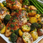 Sheet Pan Garlic Butter Chicken and Veggies 6 Sheet Pan Garlic Butter Chicken and Veggies