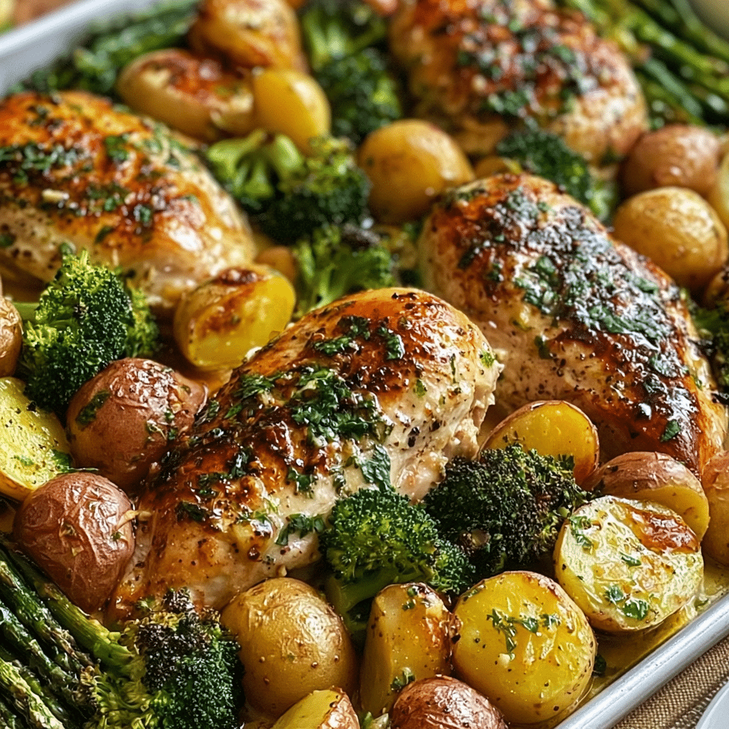 Home Page 23 Sheet Pan Garlic Butter Chicken and Veggies