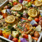 Sheet Pan Lemon Herb Chicken and Veggies 6 Sheet Pan Lemon Herb Chicken and Veggies