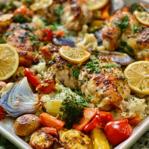 Sheet Pan Lemon Herb Chicken and Veggies