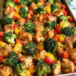 Sheet Pan Teriyaki Ginger Sesame Chicken and Broccoli
