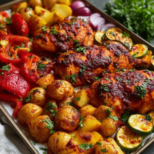 Sheet Pan Peri Peri Chicken