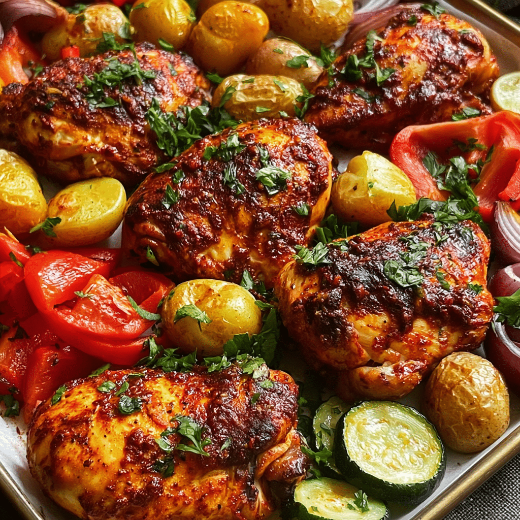 Sheet Pan Peri Peri Chicken