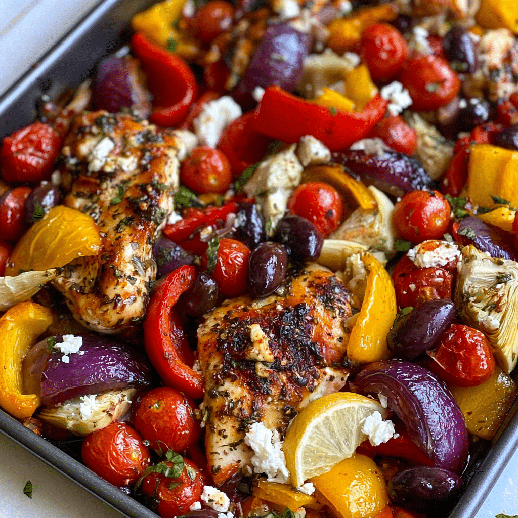 Home Page 10 Sheet Pan Greek Chicken Traybake